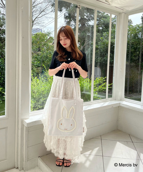 Miffy（ミッフィー） トートバッグ パールダイカットトートバッグ