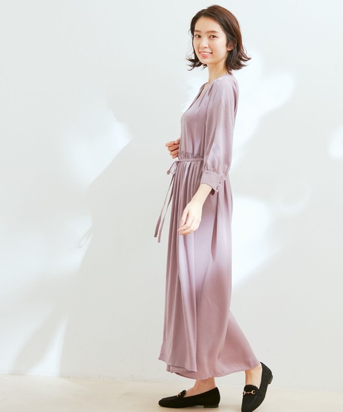 「Jayro」 7分袖ワンピース M オレンジ レディース_画像6