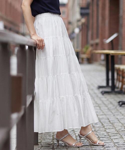 「DRESSTERIOR」 ロングスカート 34 ブラウン系その他 レディース_画像3