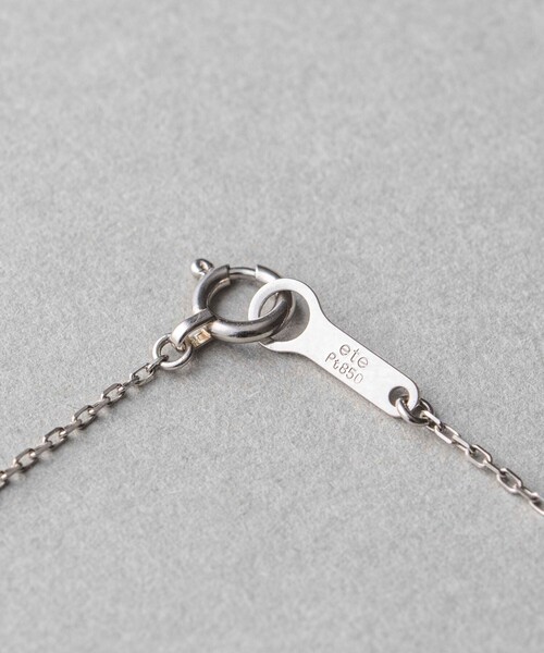 ete ネックレス PT900/850 ダイヤモンド 0.1ct ネックレス「ブライト