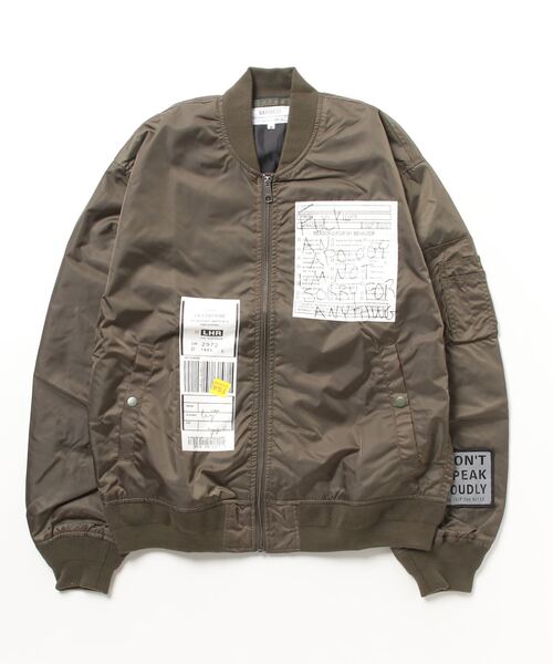 STYLEBLOCK ma1 ma-1 ナイロンデコレーションMA-1フライト