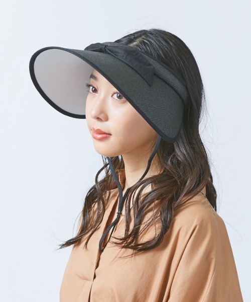 限定セール -SALE milsa サンバイザー レディース リボン美人バイザー LM レディースウェア