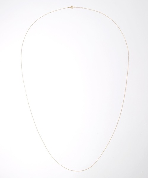 ネックレス basic” K10 ベーシックチェーン 80cm ネックレス レディースの画像