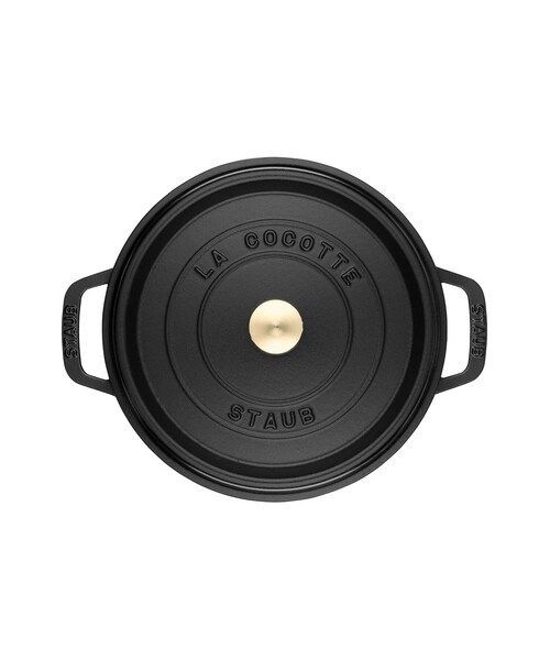 212 KITCHEN STORE 鍋 ピコ・ココットラウンド 22cm BK 「STAUB
