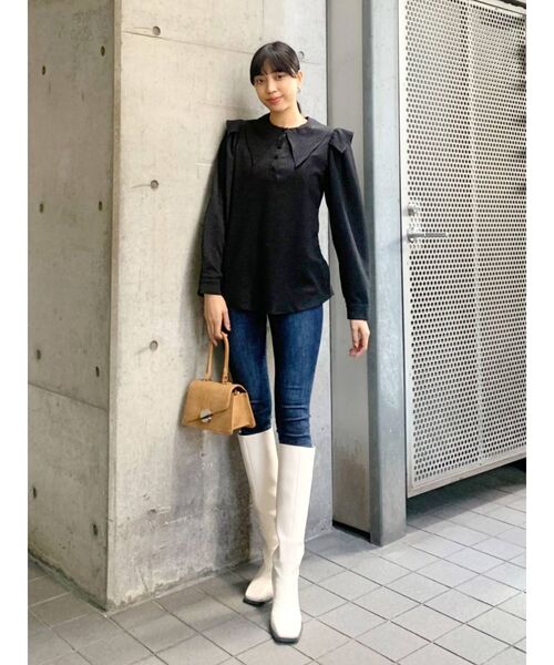 EMODA ブーツ ラウンドフィットロングブーツ レディース : ZOZOTOWN 