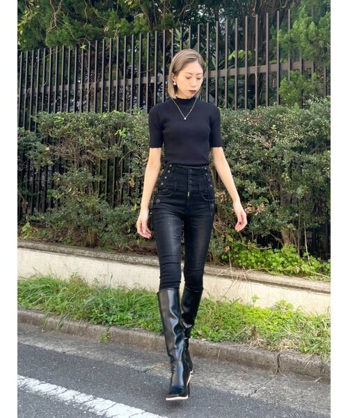 EMODA ロングブーツ　L 楽天市場】EMODA エモダ 厚底 ブーツ レディース 厚底ブーツ