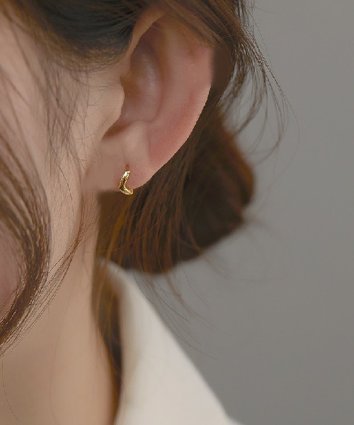 Ritomo De Ricco ピアス スターリングシルバー シンプルピアス 