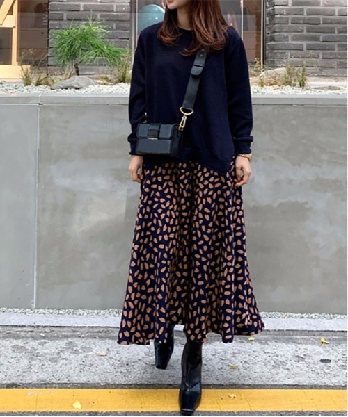 ワンピース レイヤード風 異素材ドッキングワンピース : ZOZOTOWN