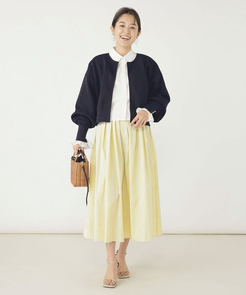 NOLLEY'S シャツ ブラウス リボンスリーブショートシャツ