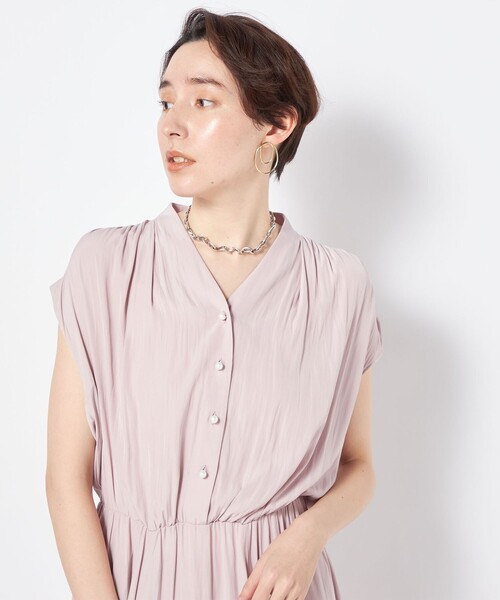 新品　ノーリーズ　ECO割繊　パール釦ワンピース NOLLEY'S（ノーリーズ）の「◇【WEB限定】ECO割繊パール釦