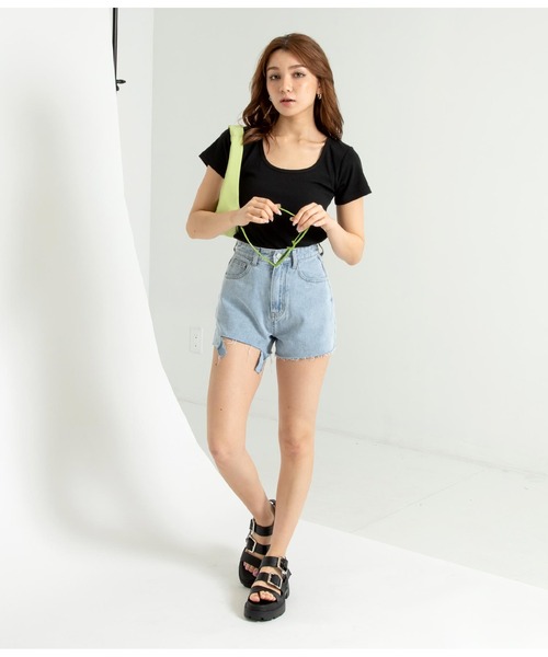 ANAP（アナップ） ジーンズ デニム デニムパンツ カットオフデニム