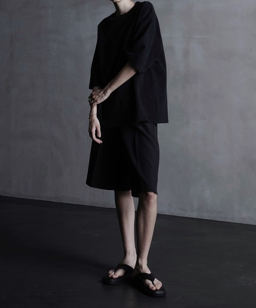 スラックス 「CALLNE」2Tuck Wide Straight Half Slacks/2タックワイド ストレートハーフスラックス メンズ レディ | CALLNE | 09