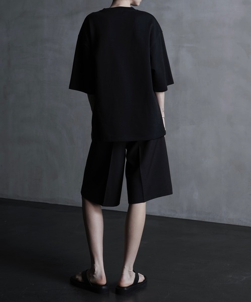 スラックス 「CALLNE」2Tuck Wide Straight Half Slacks/2タックワイド ストレートハーフスラックス メンズ レディ | CALLNE | 10