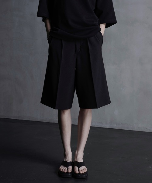 スラックス 「CALLNE」2Tuck Wide Straight Half Slacks/2タックワイド ストレートハーフスラックス メンズ レディ | CALLNE | 16