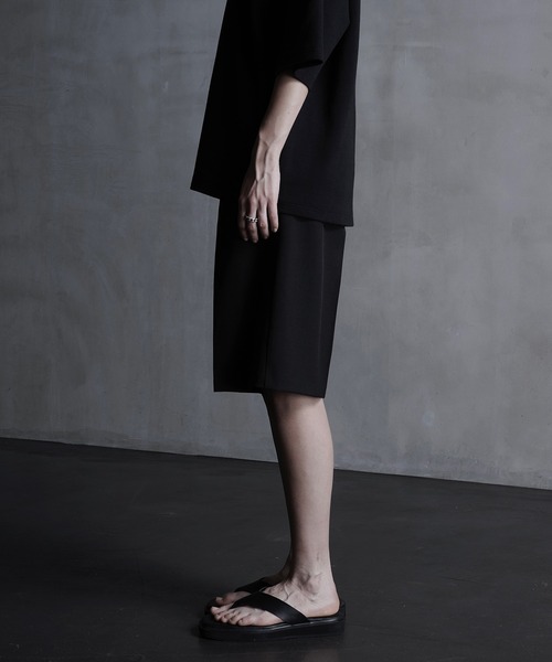 スラックス 「CALLNE」2Tuck Wide Straight Half Slacks/2タックワイド ストレートハーフスラックス メンズ レディ | CALLNE | 17