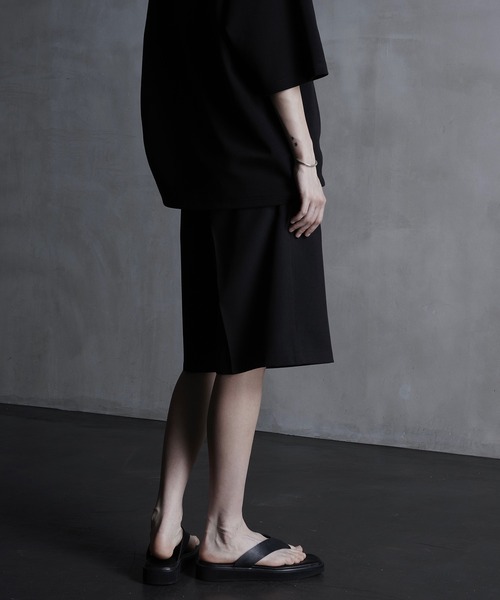 スラックス 「CALLNE」2Tuck Wide Straight Half Slacks/2タックワイド ストレートハーフスラックス メンズ レディ | CALLNE | 19