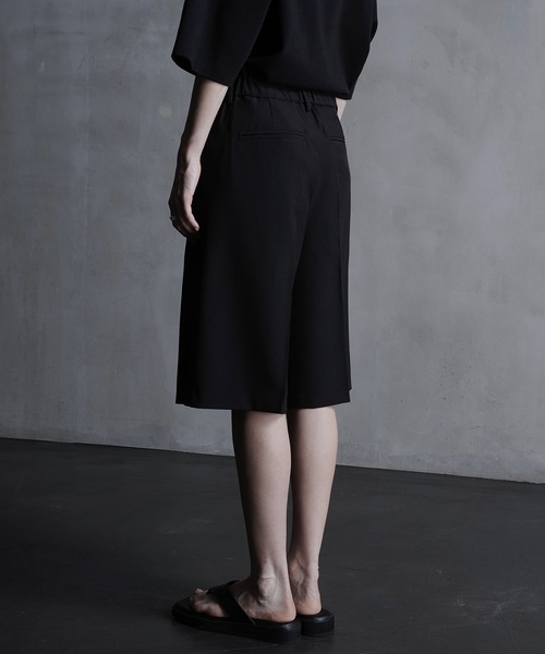 スラックス 「CALLNE」2Tuck Wide Straight Half Slacks/2タックワイド ストレートハーフスラックス メンズ レディ | CALLNE | 20