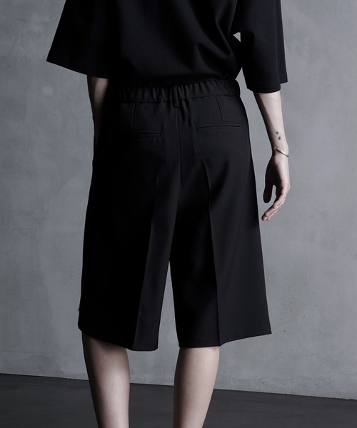 スラックス 「CALLNE」2Tuck Wide Straight Half Slacks/2タックワイド ストレートハーフスラックス メンズ レディ | CALLNE | 03