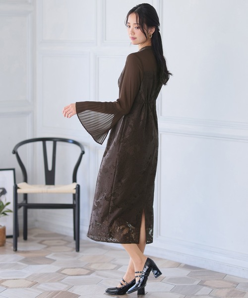 PourVous（プールヴー） ドレス 結婚式 パーティードレス 袖ありと