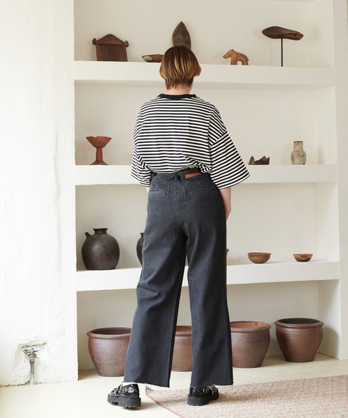 ONCILY ジーンズ FRINGE STRAIGHT DENIM PANTS / フリンジ