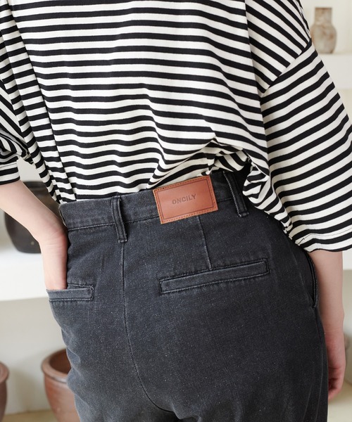 ONCILY ジーンズ FRINGE STRAIGHT DENIM PANTS / フリンジ
