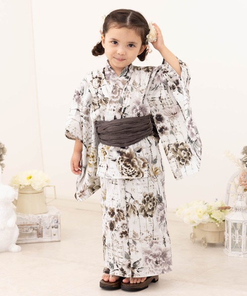 SweetMommy（スウィートマミー） 浴衣とお揃い！ 子供 浴衣 桐下駄