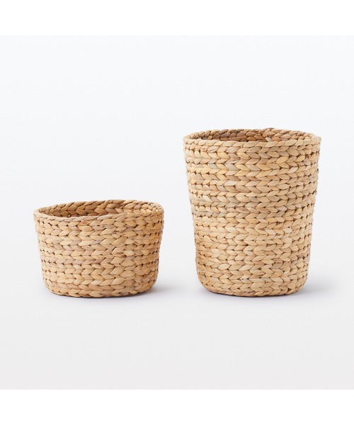 無印良品（MUJI） 収納 ウォーターヒヤシンス ラウンド バスケット 浅