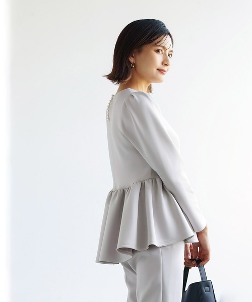 日本製　hue DAY TO EVENING 秋　冬　ブラウス　ニット　パール Emilyan（エミリアン） ブラウス シャツ 更に快適になって登場！無敵の