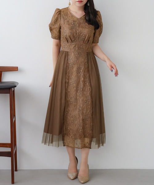 TRUDEA ドレス プリーツ×レースドレス : ZOZOTOWN Yahoo!店