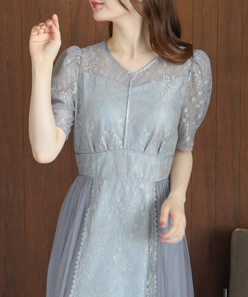 TRUDEA ドレス プリーツ×レースドレス : ZOZOTOWN Yahoo!店