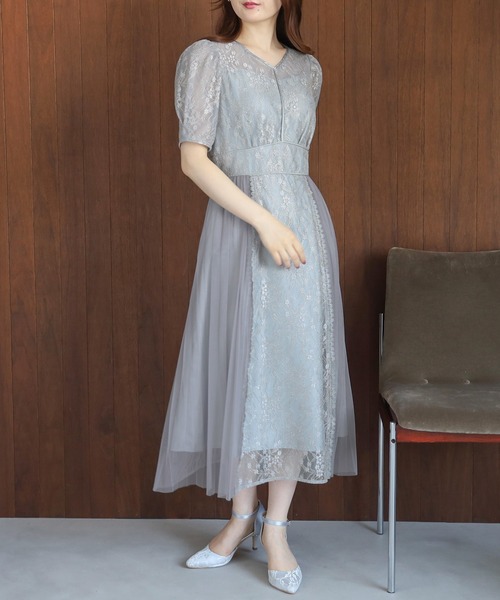 【値下げしました】trudea ドレス TRUDEA ドレス プリーツ×レースドレス : ZOZOTOWN Yahoo!店