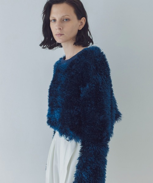 DRESSLAVE  ファーニット DRESSLAVE（ドレスレイブ） ニット セーター feather yarn short