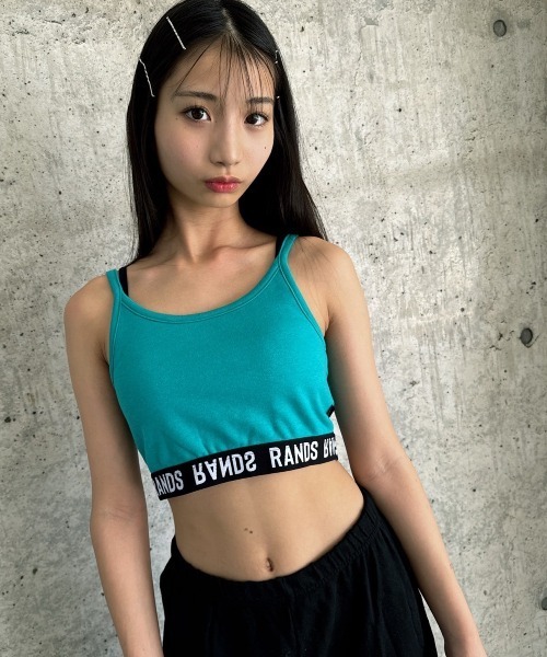 RandS/R キャミソール 肌着 ロゴゴムショートキャミ キッズ 子供服