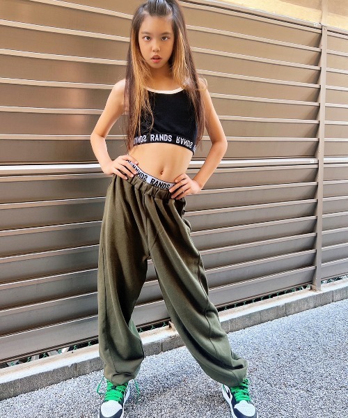 RandS/R キャミソール 肌着 ロゴゴムショートキャミ キッズ 子供服