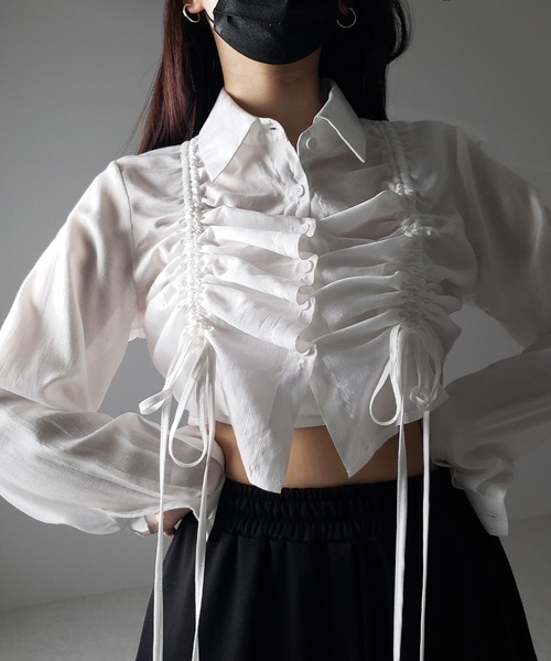 me+em select（ミームセレクト） ブラウス シャツ 「 3color 」ダブル