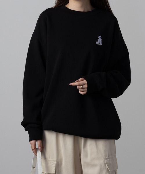 Disney トレーナー スウェット ディズニー ワンポイント刺繍