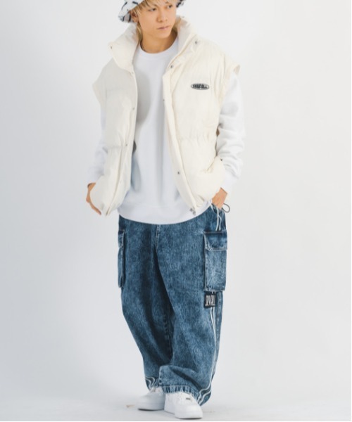 アウター　ジャンバー　2枚重ね式　サイズ：L LUENNA】Oversized Double Breasted Jacket / オーバーサイズ