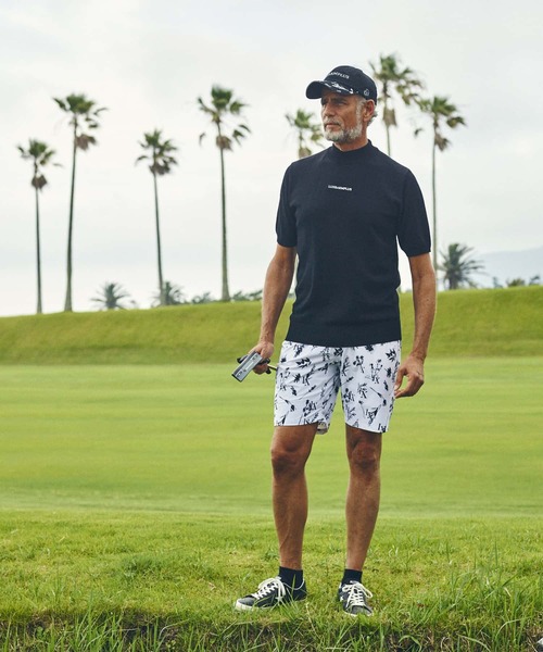 LUXEAKMPLUS 24SS ボタニカル ハーフ パンツ GOLF ゴルフ LUXE AKM PLUS パンツ LUXEAKMPLUS(リュクスエイケイエムプラス