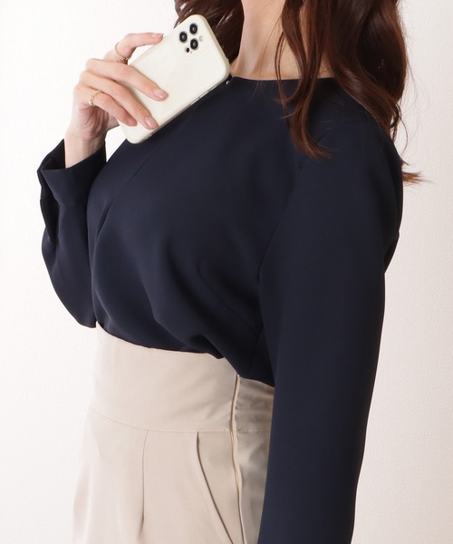 Lace Ladies ブラウス シャツ フロントホック付き キーネック