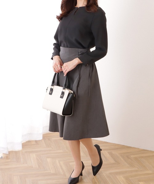 Lace Ladies ブラウス シャツ フロントホック付き キーネック