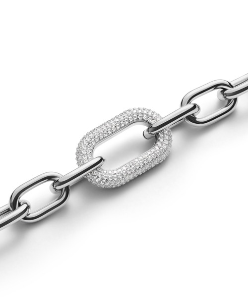 DANIEL WELLINGTON シルバーブレスレット Crystal Link Bracelet Silver | DW