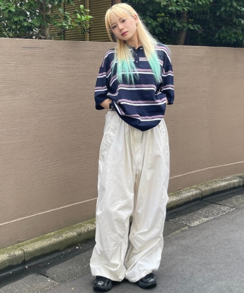 ポロシャツ ポロ OVERSIZE POLO レディース U.S. POLO ASSN. ポロシャツ ポロ 「Ada.別注」U.S. バイカラー