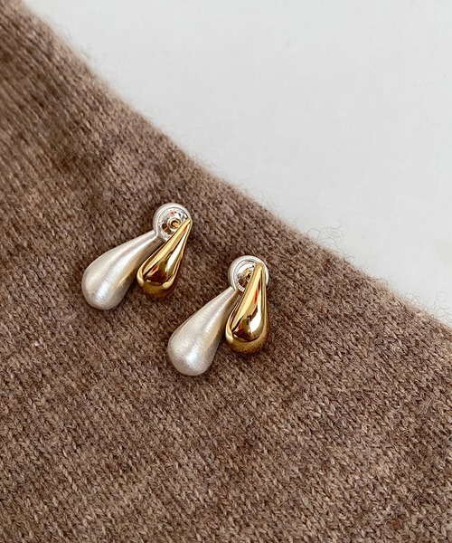 LA VORAGINE（ラ ヴォラジネ） ピアス アレルギー対応バイカラーピアス