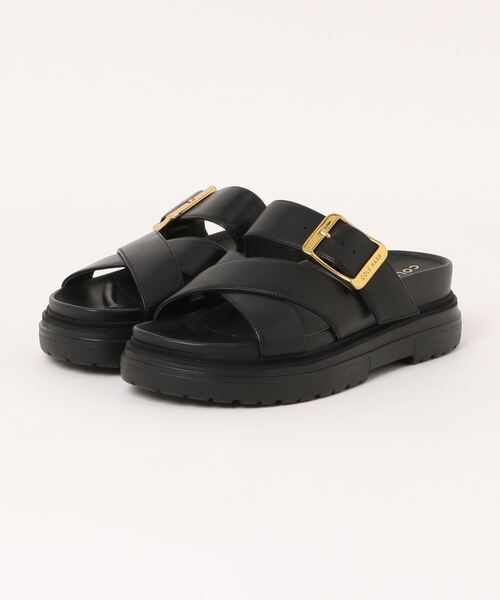 【Cole Haan】洗練カジュアルを叶える厚底レザーサンダル COLE HAAN（コールハーン）の「フレーヤ スライド サンダル