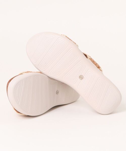 【直営・関税送料込】ラフィアサンダル Balancoire サンダル 「軽量」ダブルベルトラフィアサンダル