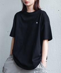 ANME tシャツ ワンポイントエンブロイダリーロゴTシャツ レディース  