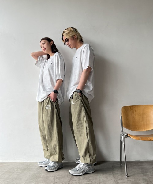 ANME tシャツ ワンポイントエンブロイダリーロゴTシャツ レディース  