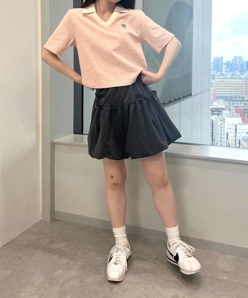 tシャツ MAGPIE ROBIN／ボーダーVネック T レディース MAGPIEROBIN tシャツ MAGPIE ROBIN／ボーダーVネック T