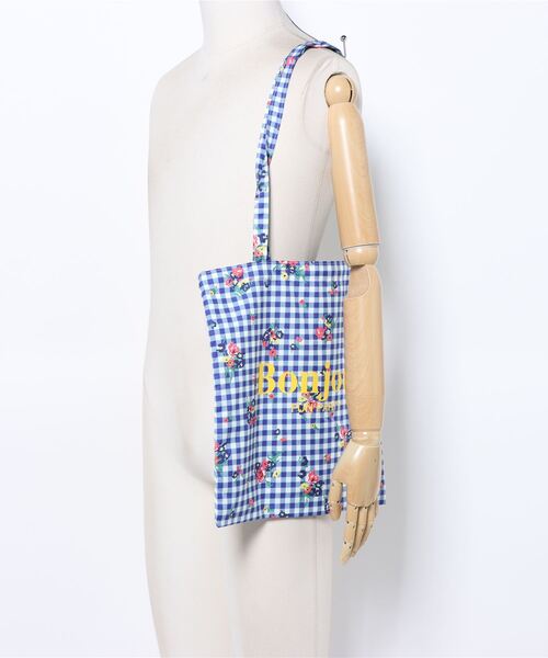 TONE SELECT GOODS トートバッグ Liaa/ギンガムチェック柄 花柄 トート