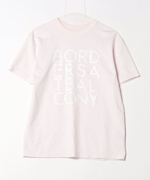 BORDERS at BALCONY」 半袖Tシャツ 36 ピンク レディース 